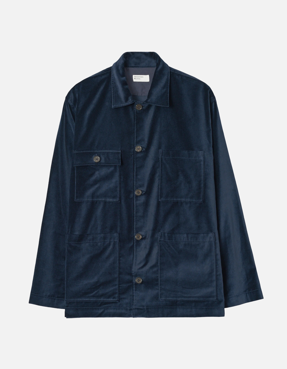Sobrecamisa Dockside en velvet navy de Universal Works