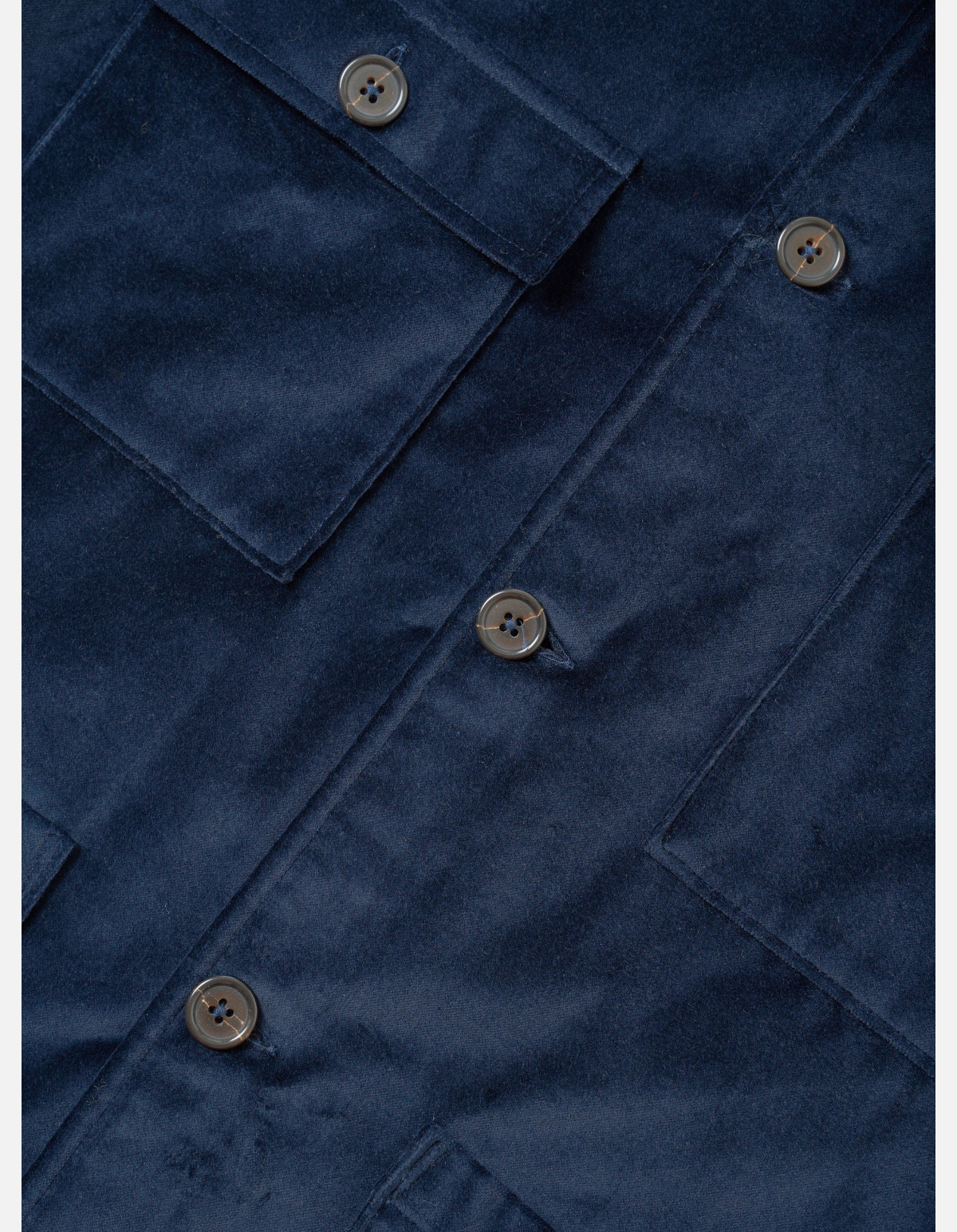 Sobrecamisa Dockside en velvet navy de Universal Works