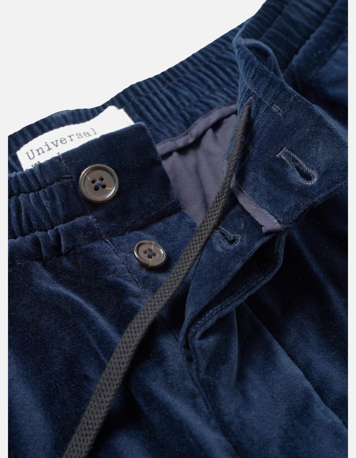 Pantalón Oxford velvet navy de Universal Works