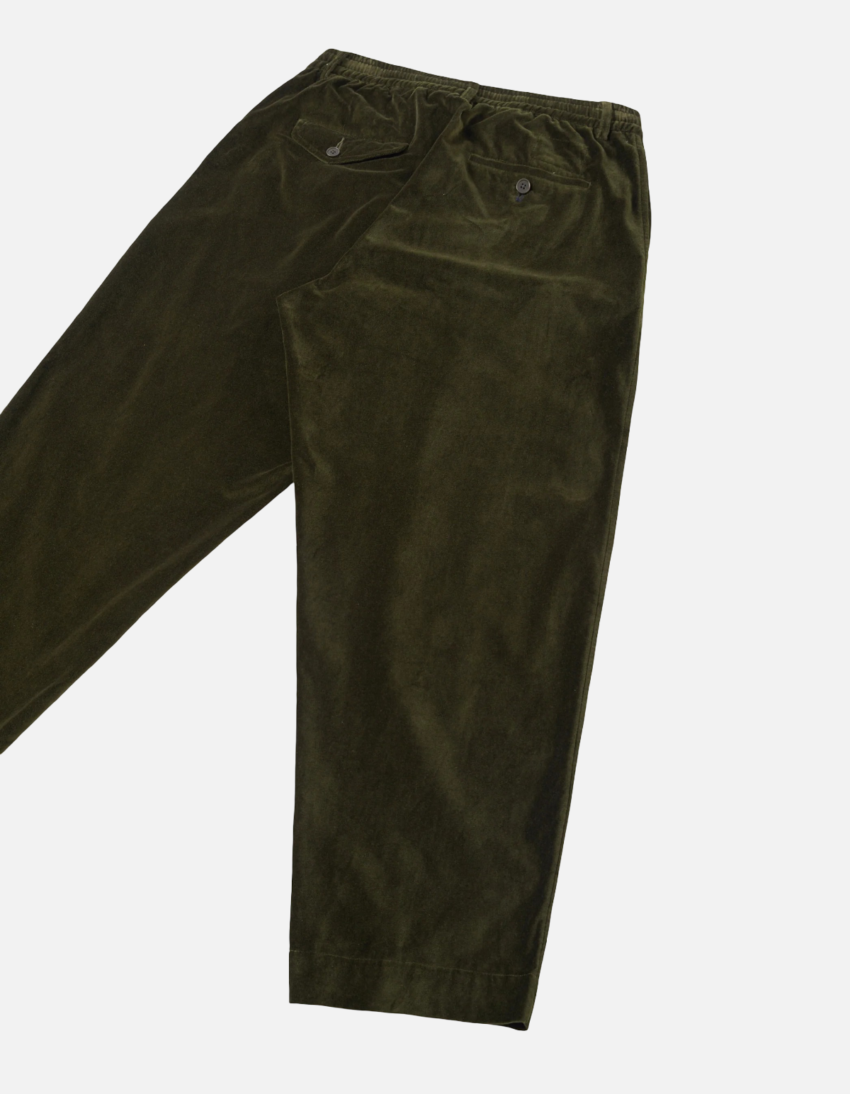Pantalón Oxford velvet oliva de Universal Works