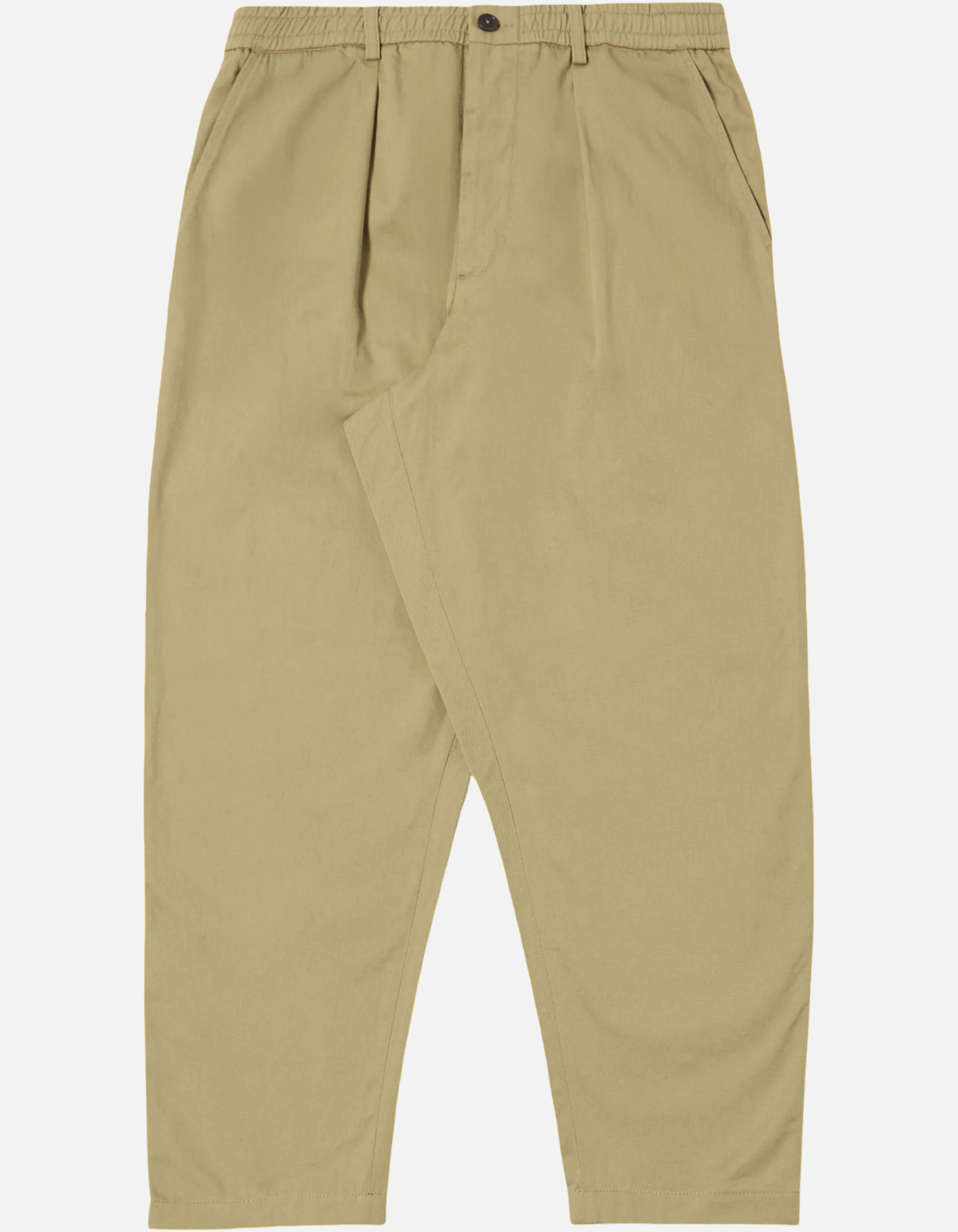 Pantalón Pleated Track en arena de Universal Works