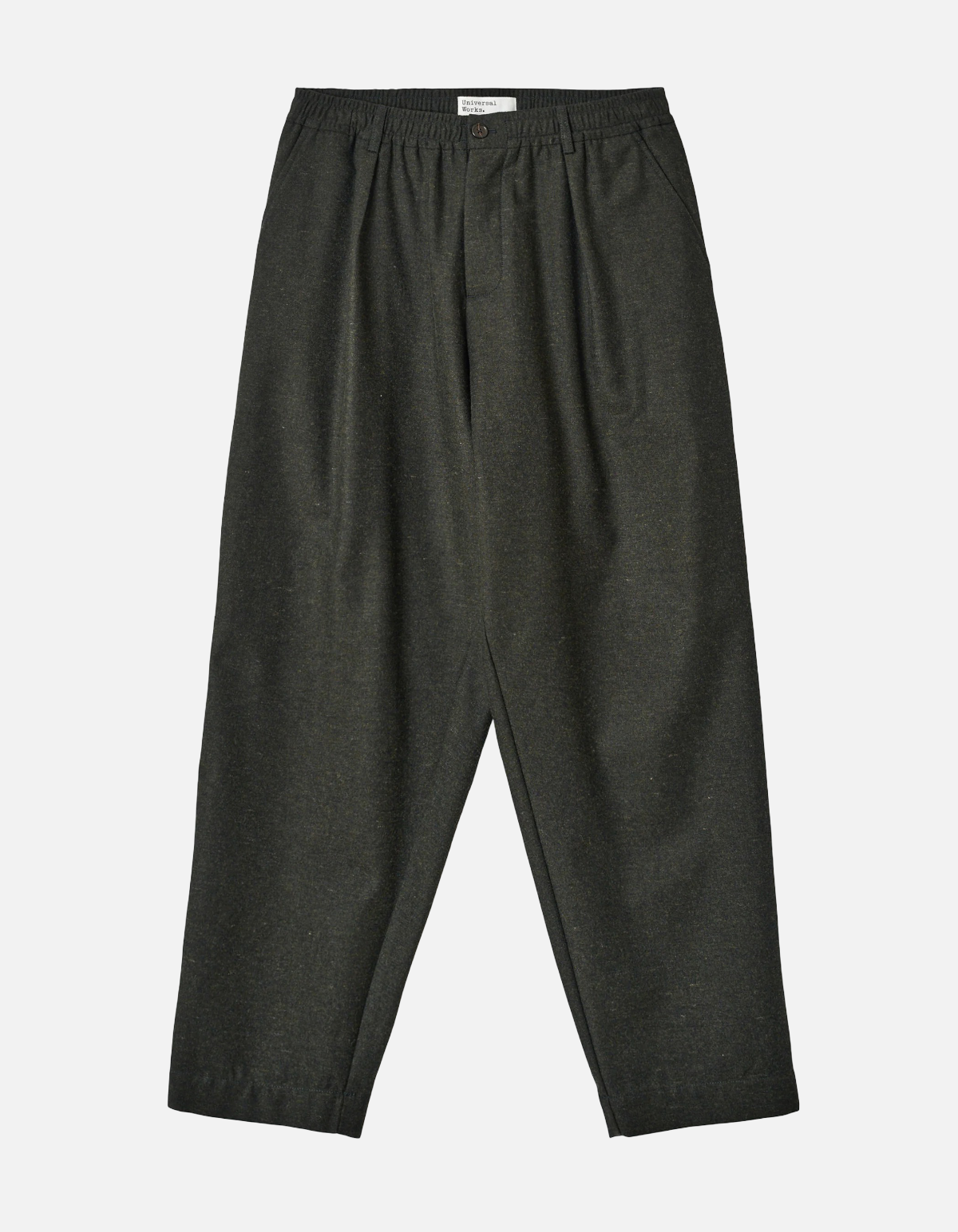 Pantalón Pleated Track olive de Universal Works