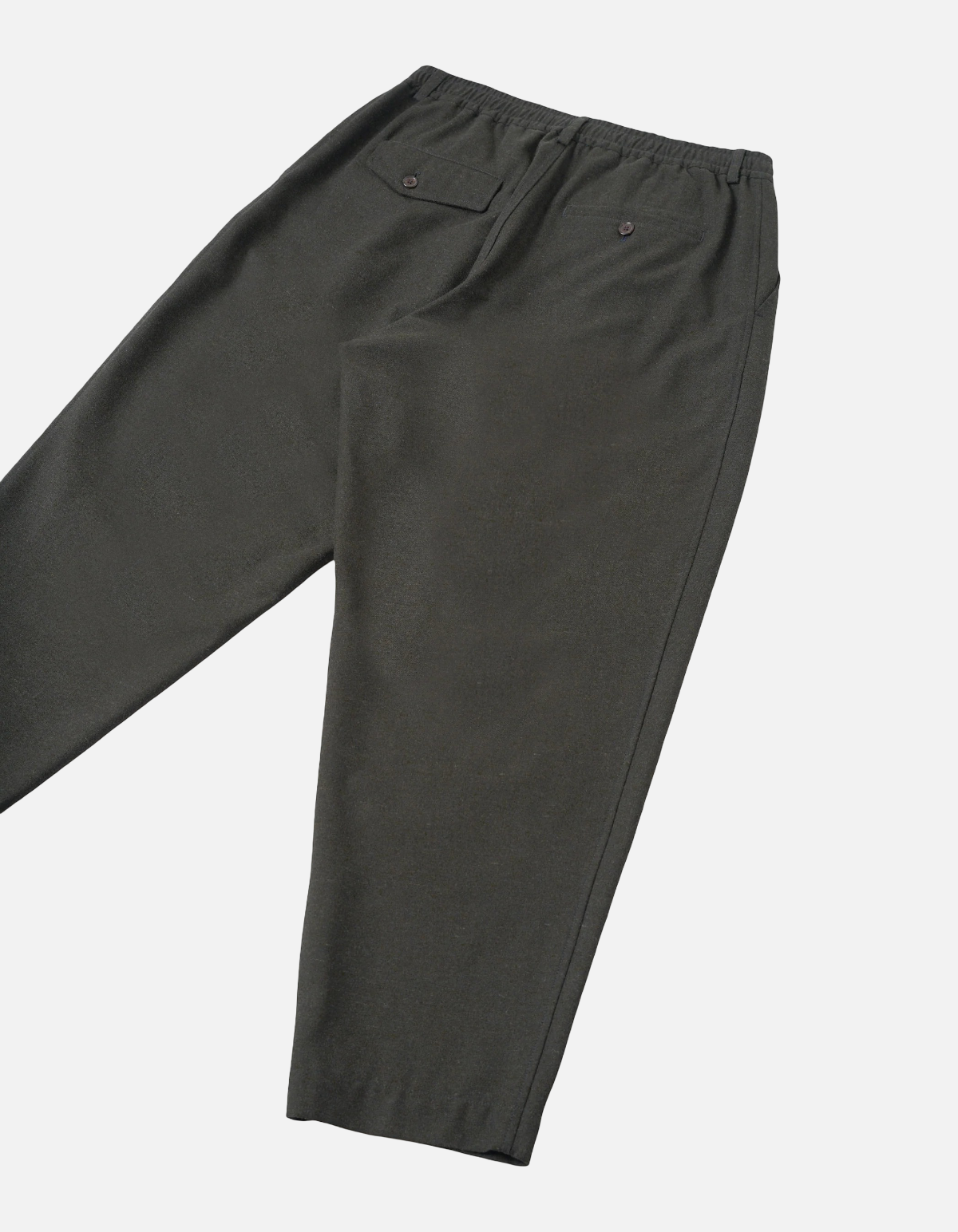 Pantalón Pleated Track olive de Universal Works