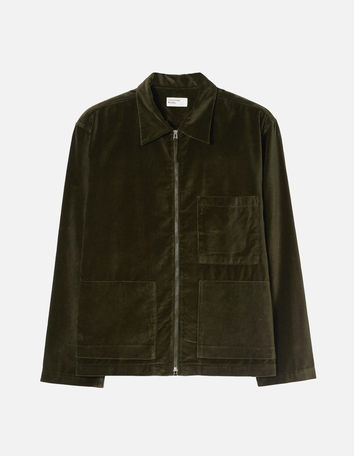Sobrecamisa Dockside en velvet green de Universal Works
