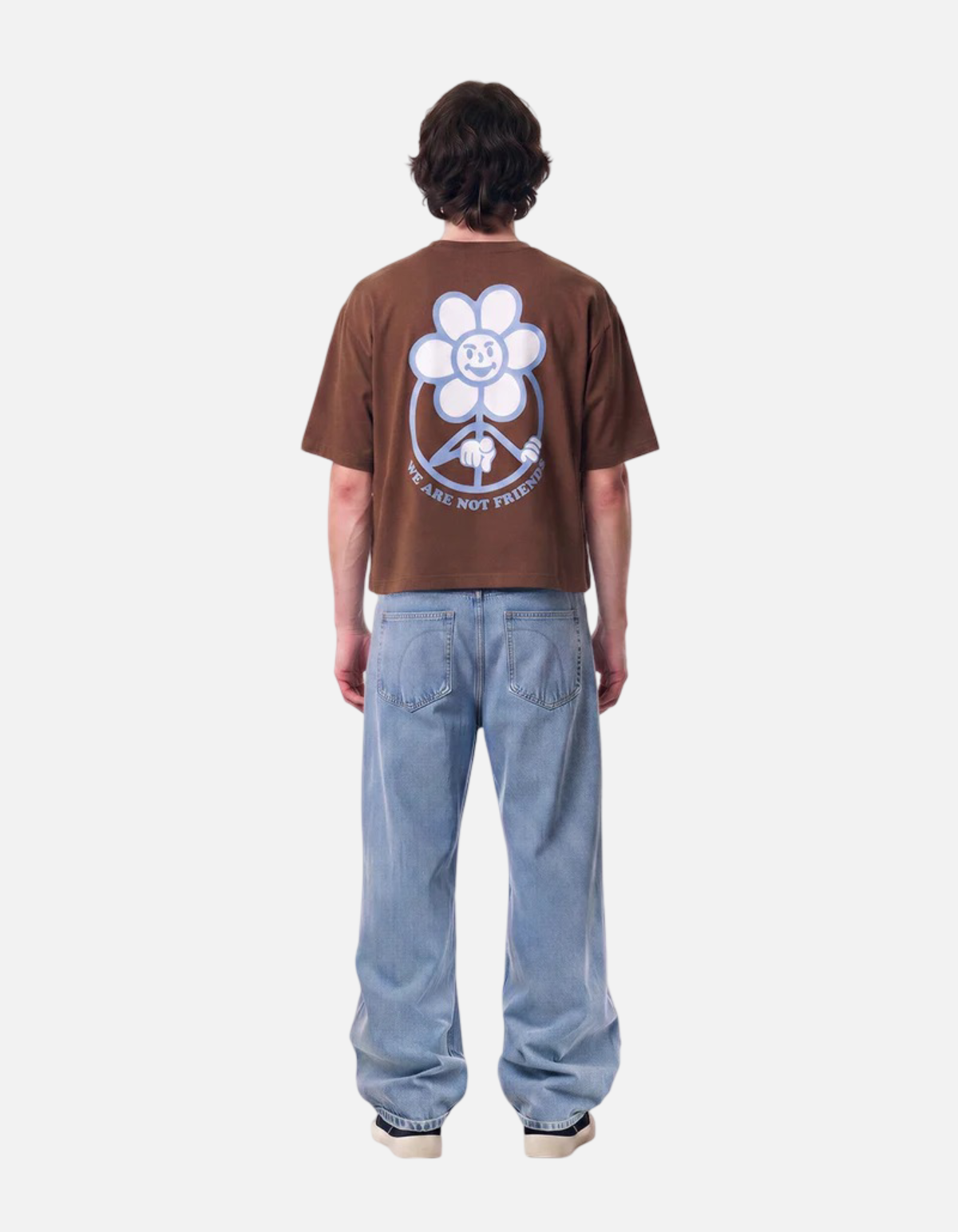Camiseta Boxy Daisy Brown de We Are Not Friends