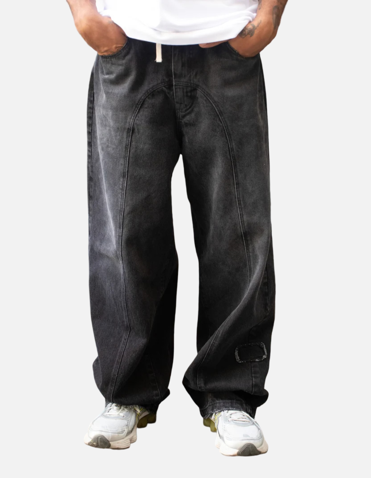 Pantalón denim Domburi Grey de We Are Not Friends