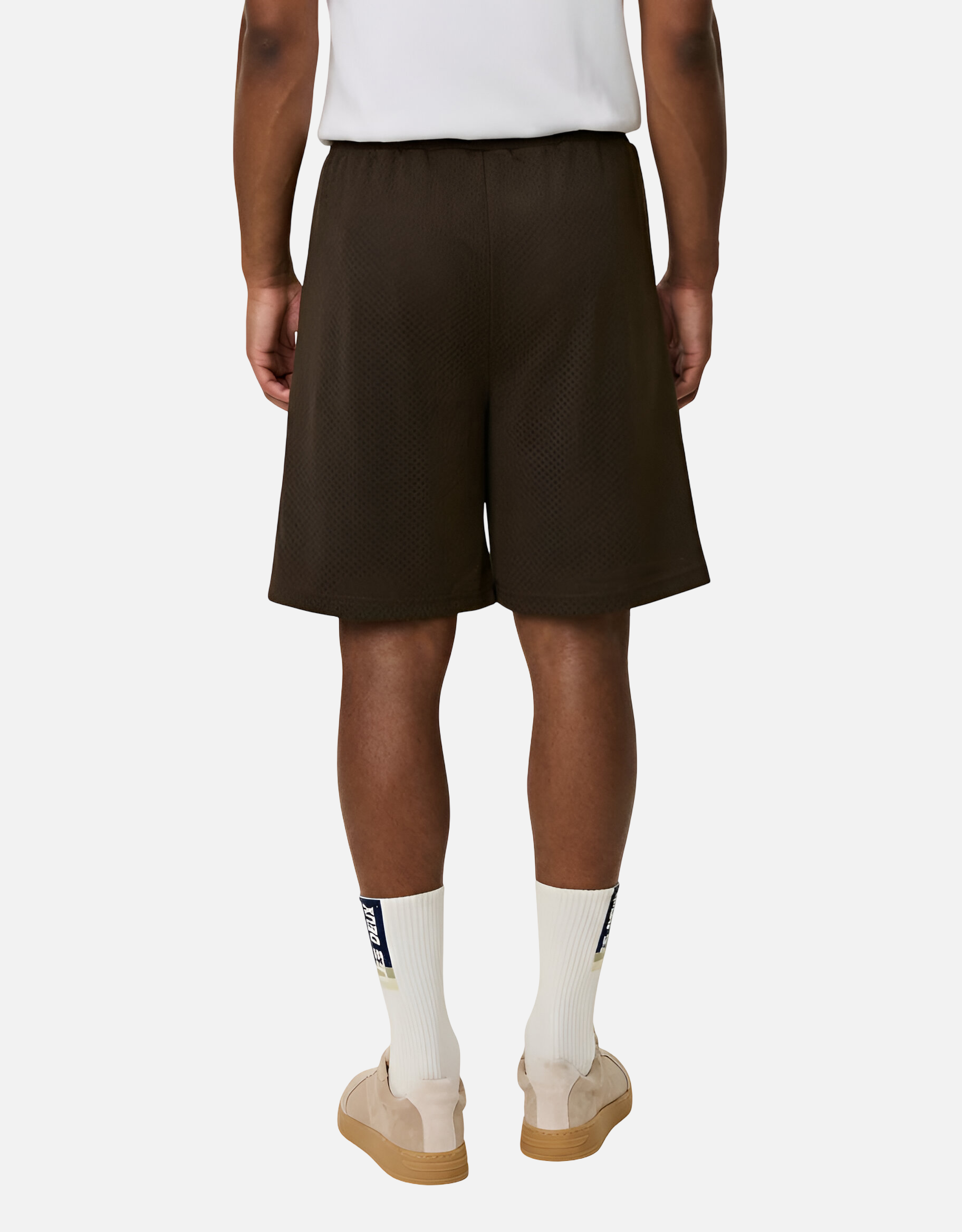 Pantalones cortos de malla Shawn de Les Deux color café