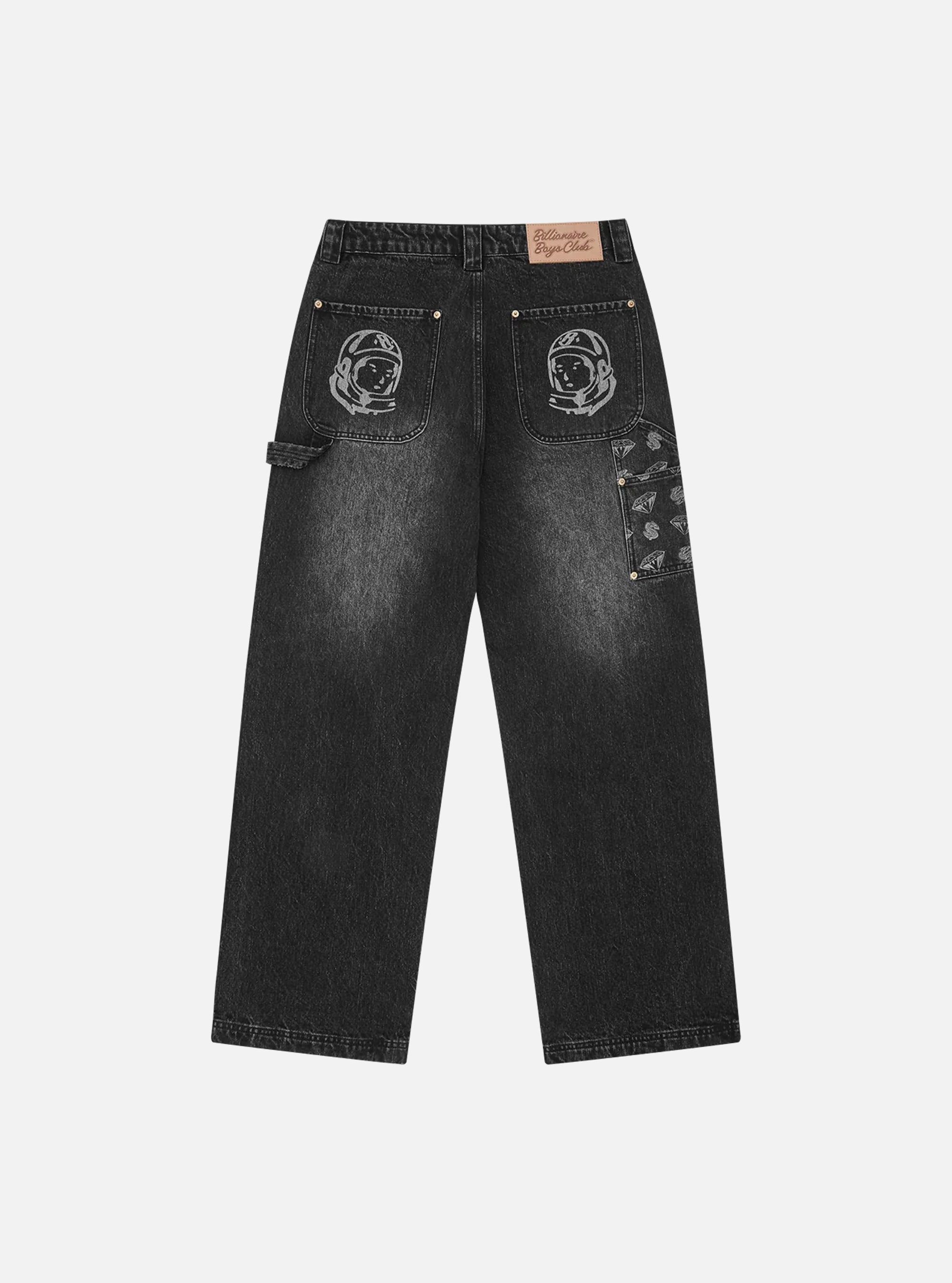 Pantalón carpenter denim largo Diamonds & Dollars de Billionaire Boys Club en negro