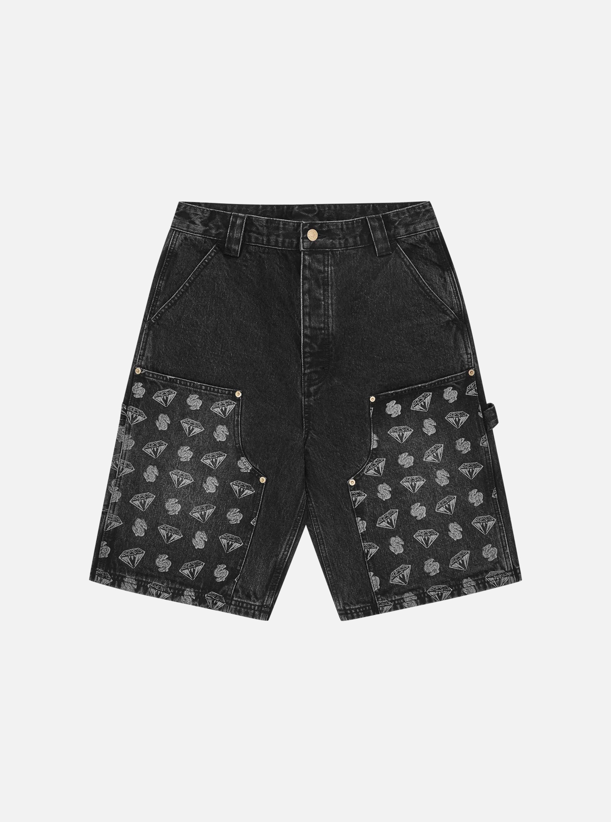Pantalones cortos denim negro Diamonds & Dollars de Billionaire Boys Club