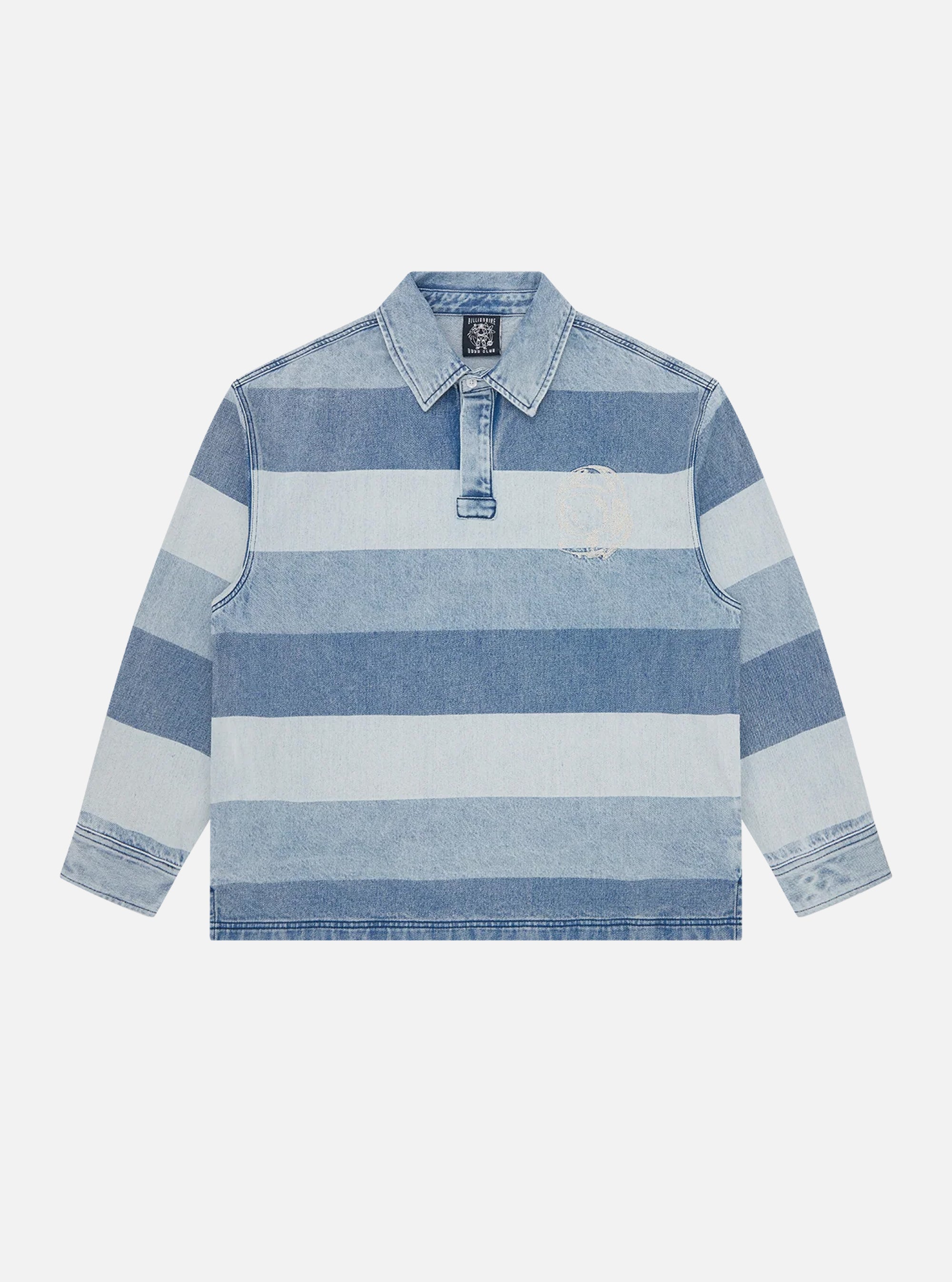 Polo manga larga denim a rayas de Billionaire Boys Club