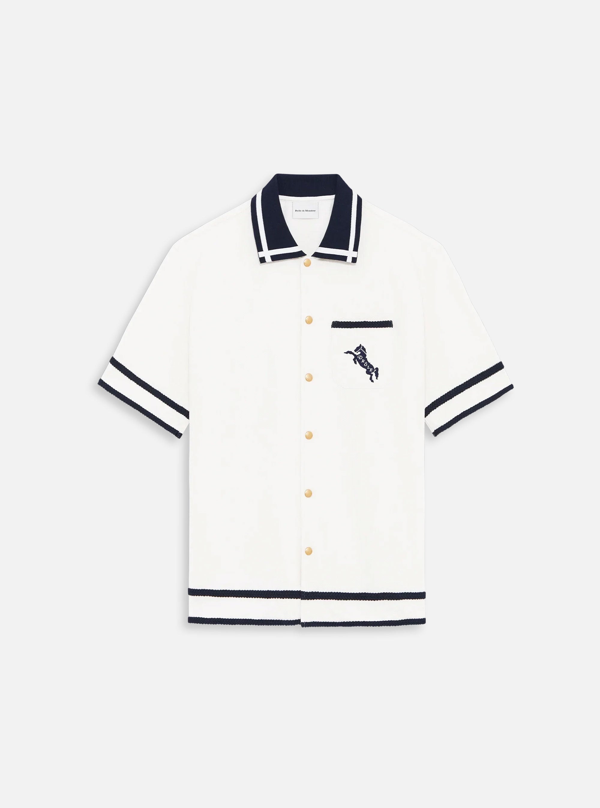 Camisa Piquée Cheval de Drôle de Monsieur