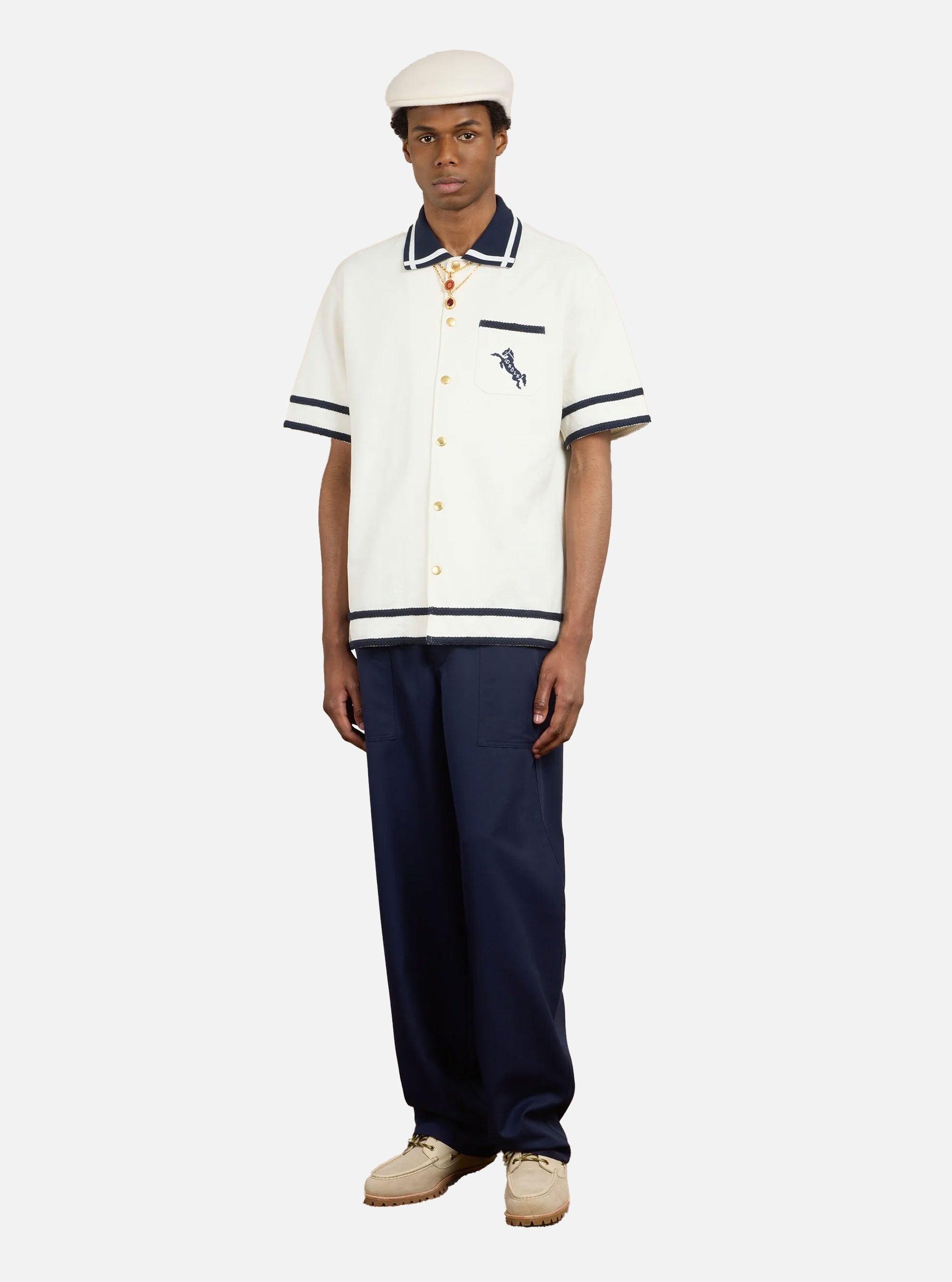 Camisa Piquée Cheval de Drôle de Monsieur