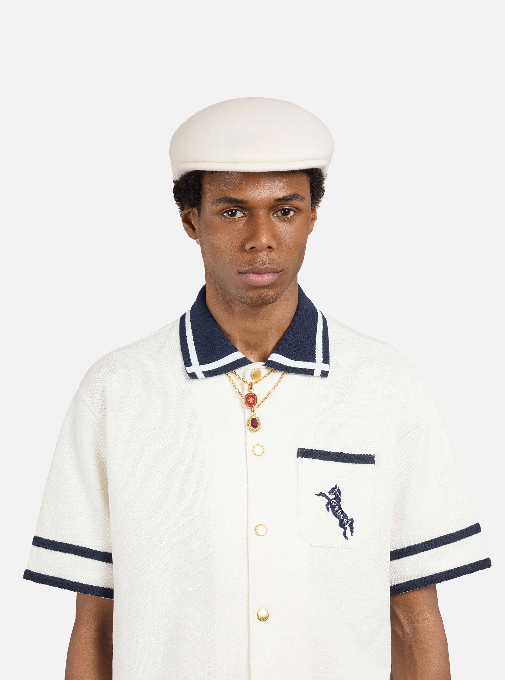 Camisa Piquée Cheval de Drôle de Monsieur