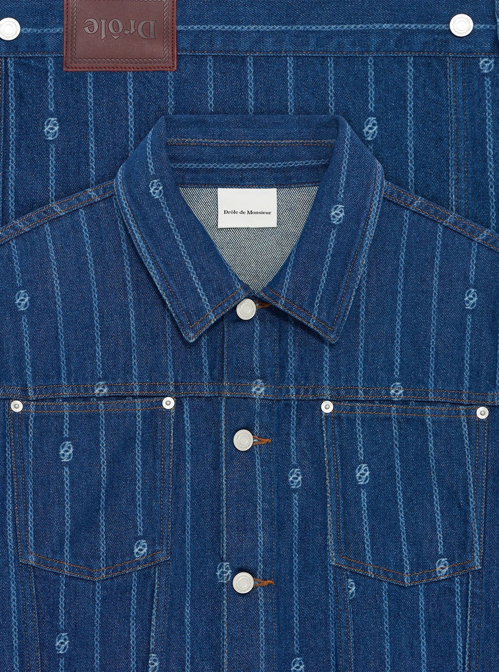 Chaqueta Denim Monogram de Drôle de Monsieur