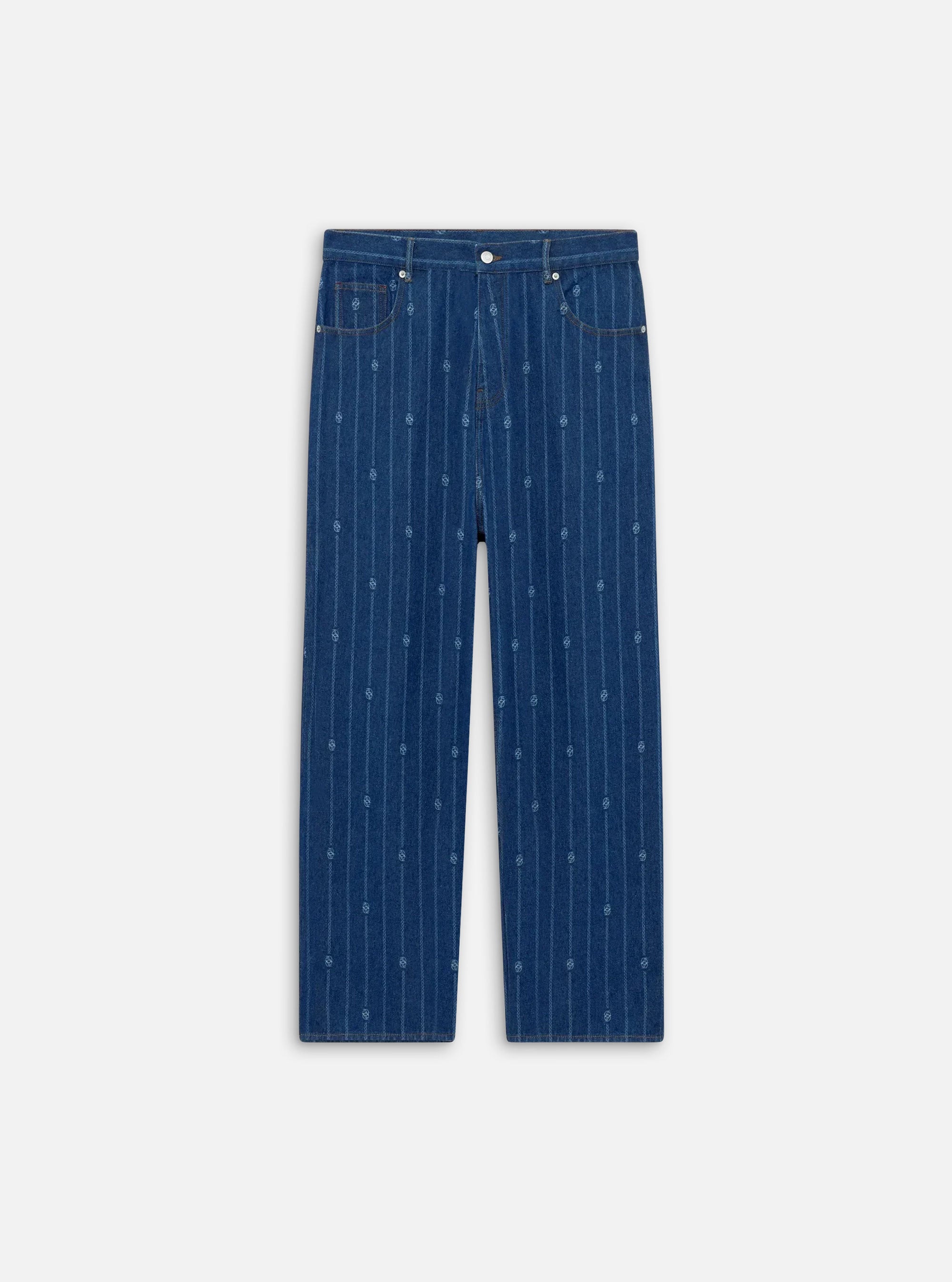 Pantalón denim Baggy Monogram de Drôle de Monsieur