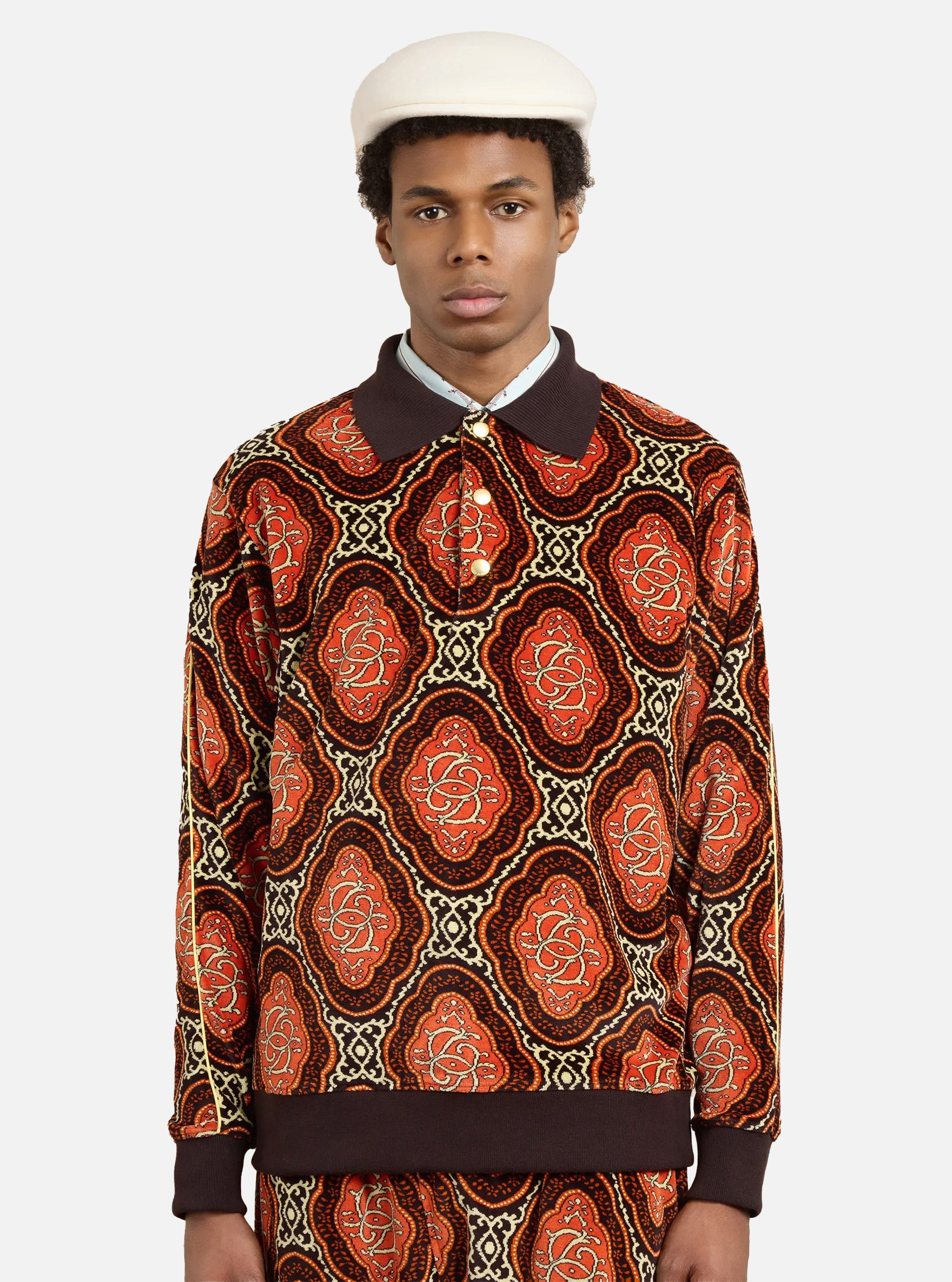 Polo de terciopelo Medaillon de Drôle de Monsieur