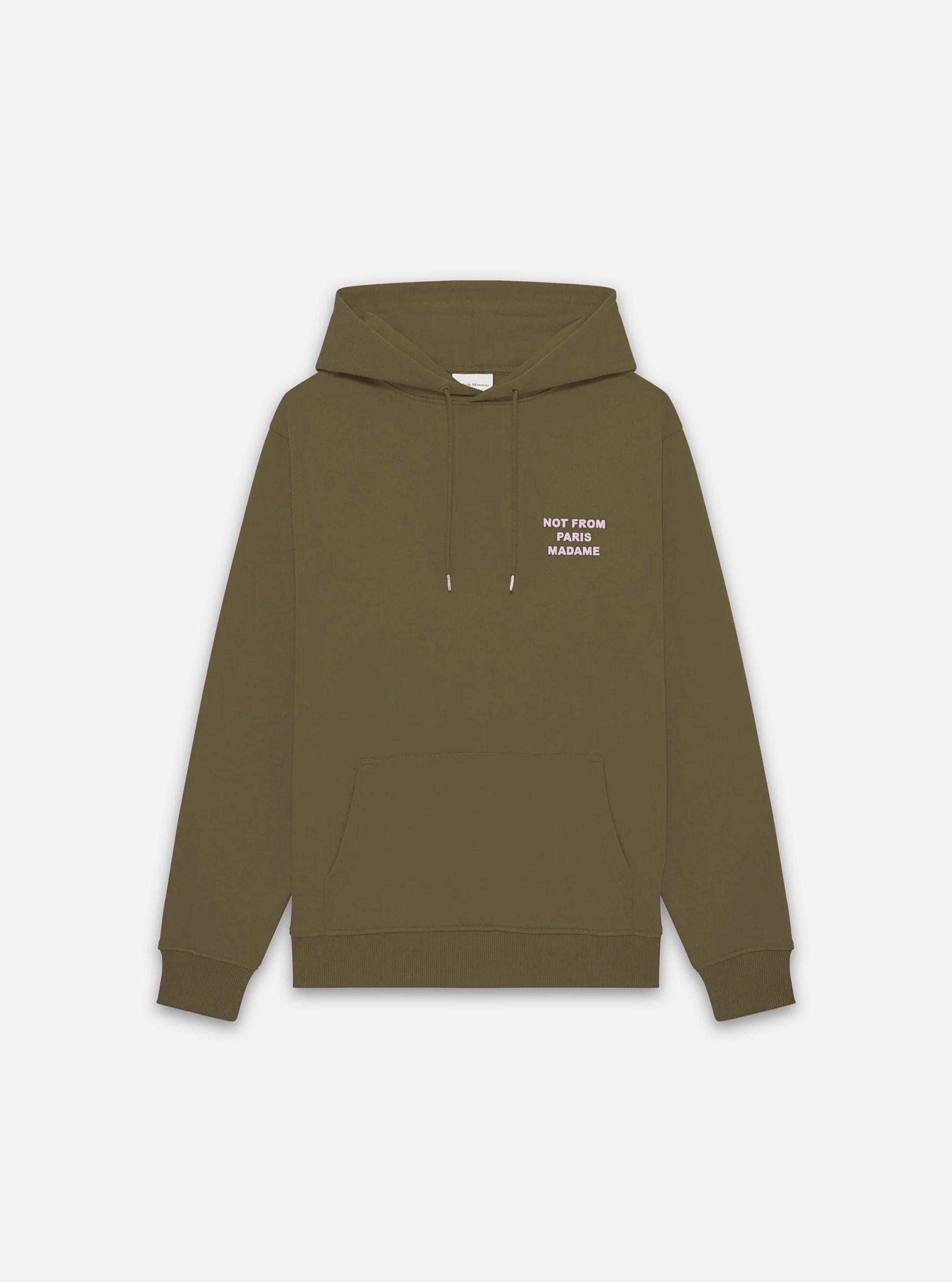 Sudadera Slogan color caqui de Drôle de Monsieur