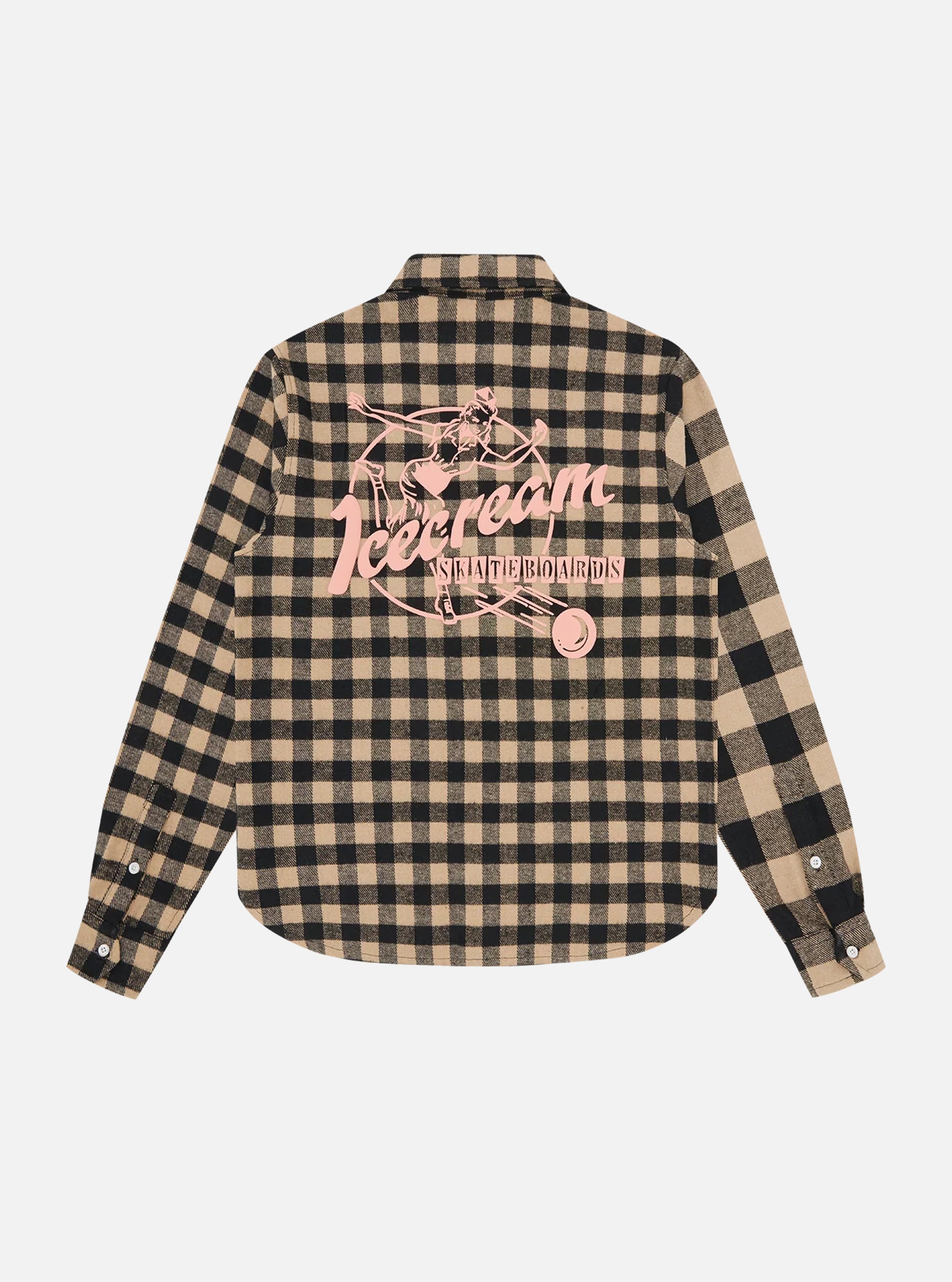 Camisa de manga larga con cuadros múltilpes de ICECREAM