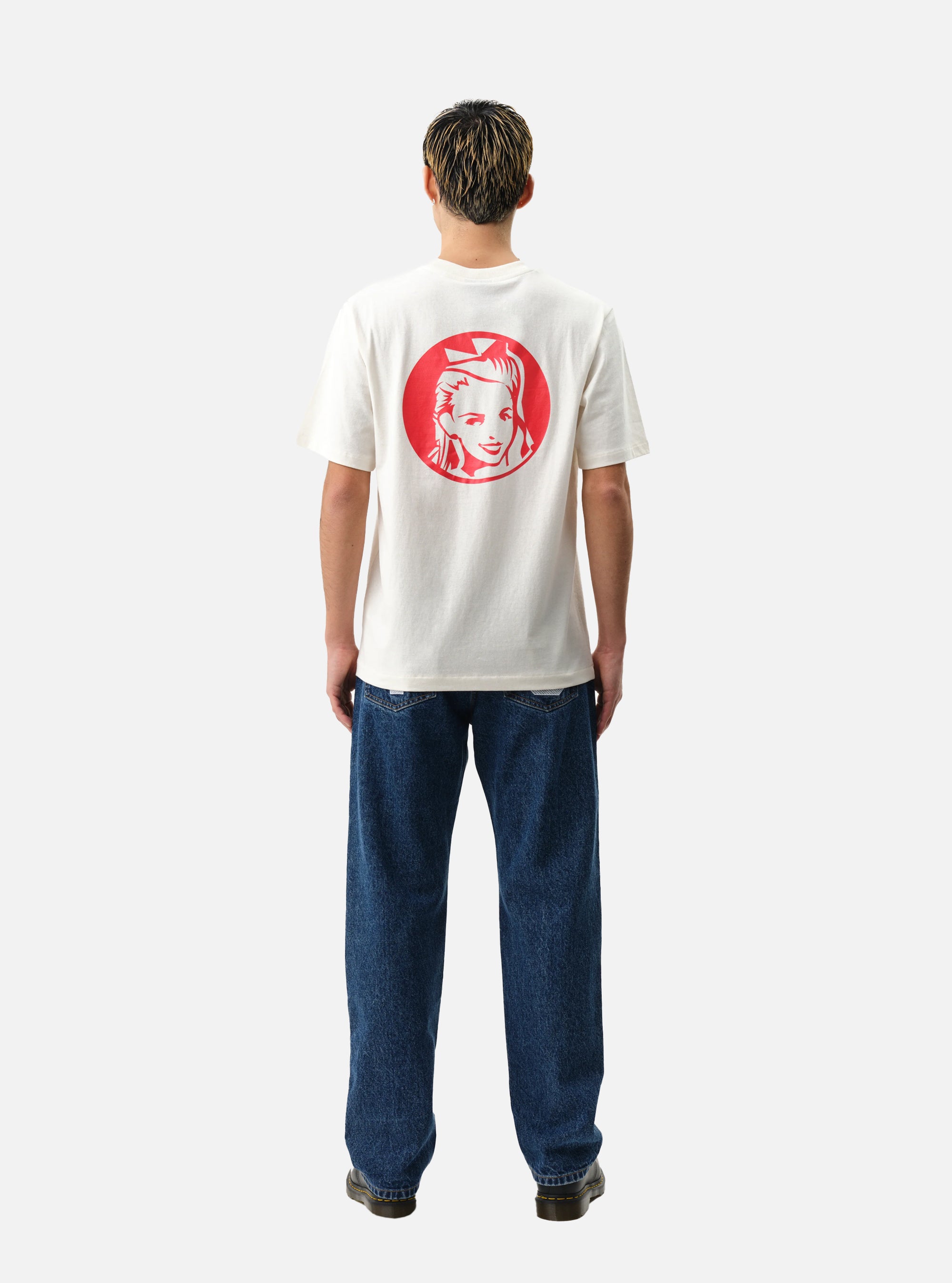 Camiseta ICECREAM World en Blanco Roto