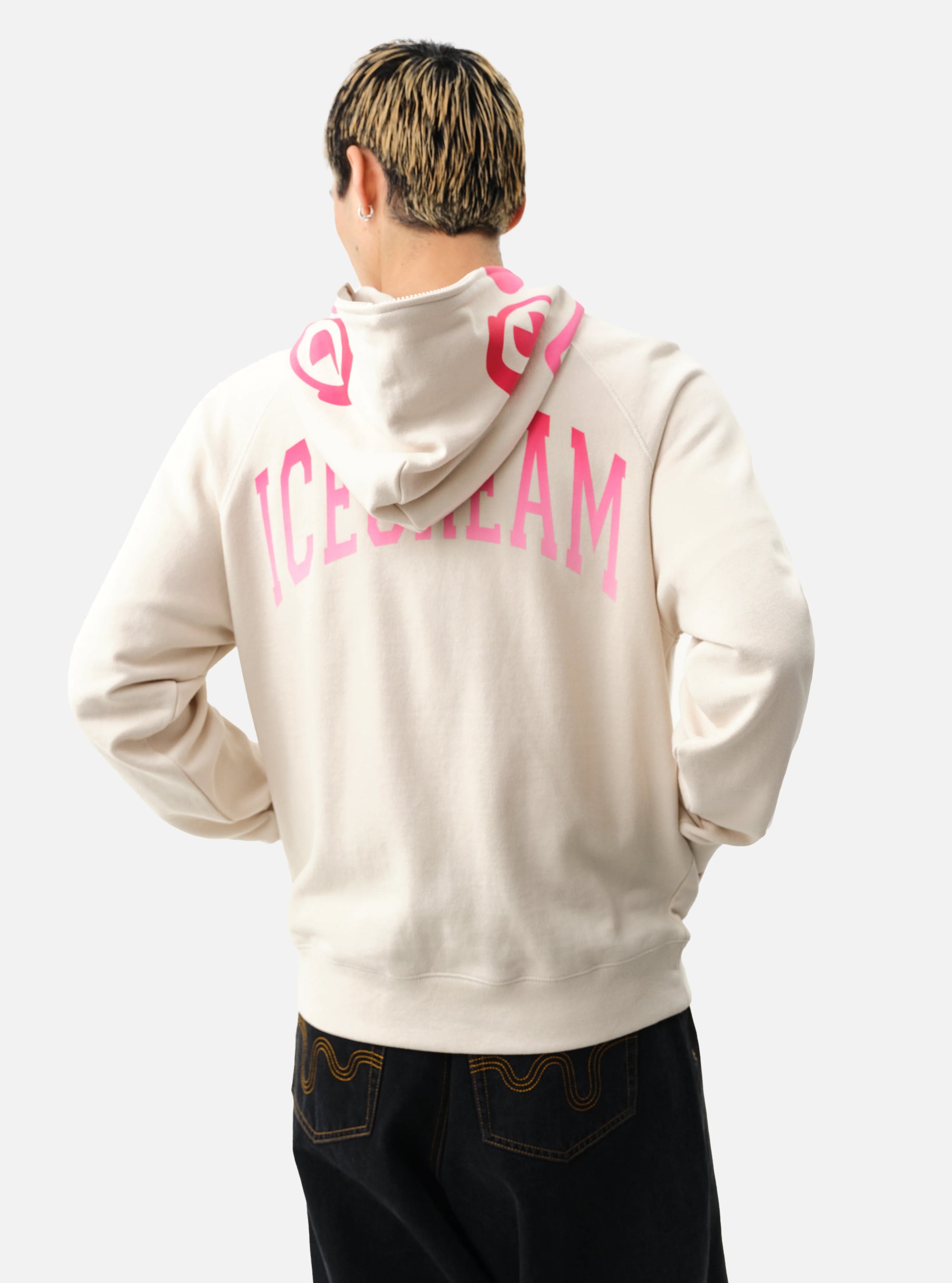 Sudadera Crema con Capucha de ICECREAM