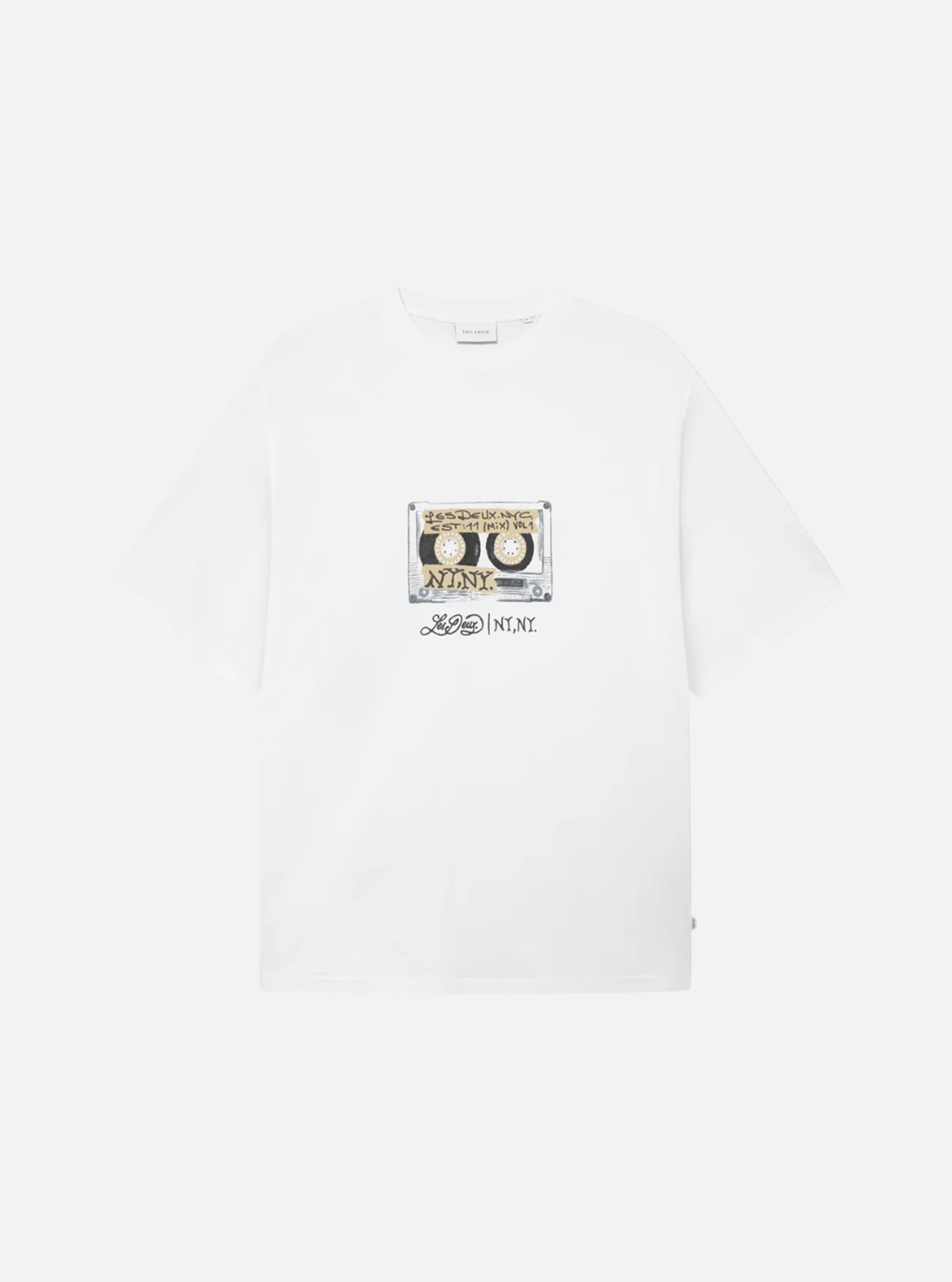 Camiseta blanca Mix Tape de Les Deux
