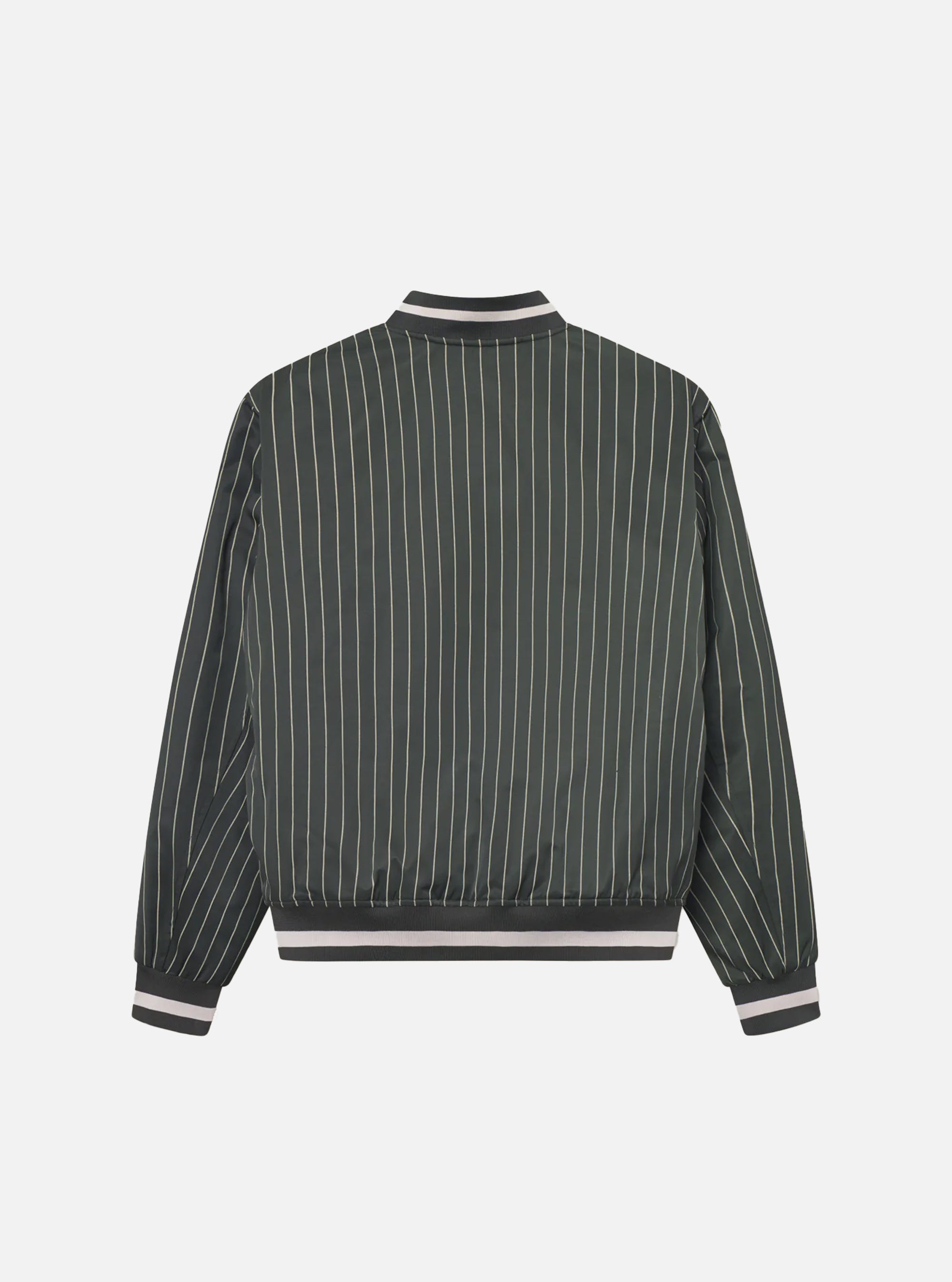 Chaqueta de raya diplomática Varsity Tech en verde de Les Deux