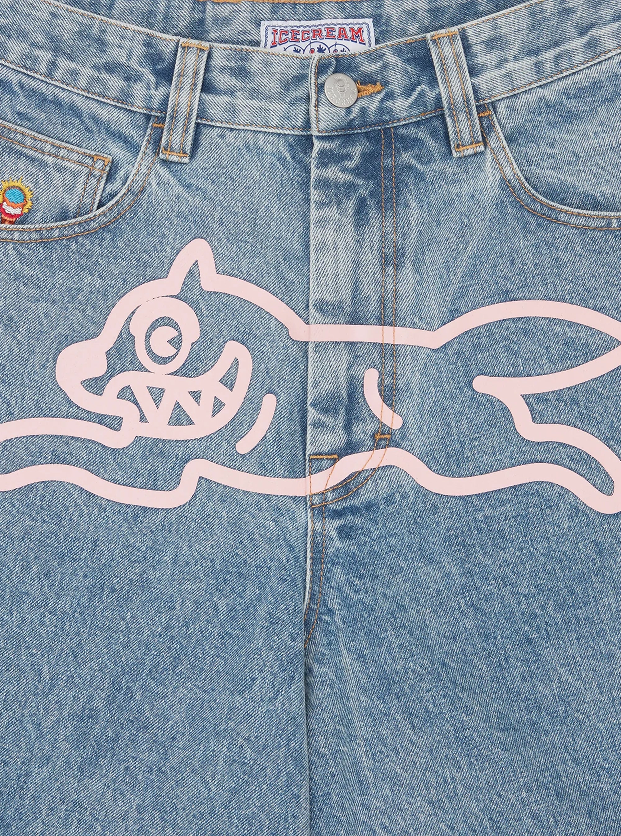 Pantalón Denim Triple Scoop Heavy Wash Blue de ICECREAM