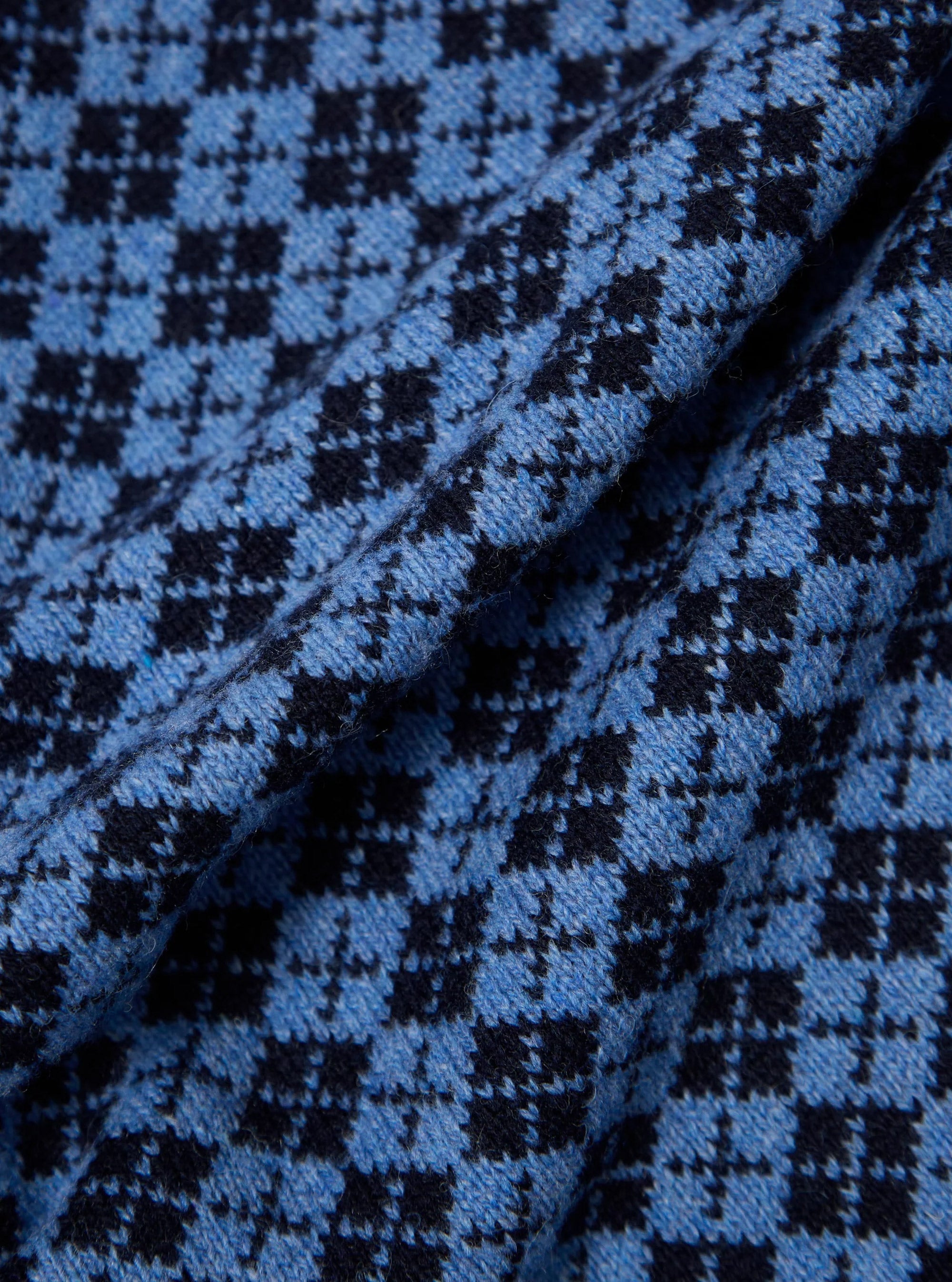 Cárdigan Allan de punto azul de Universal Works