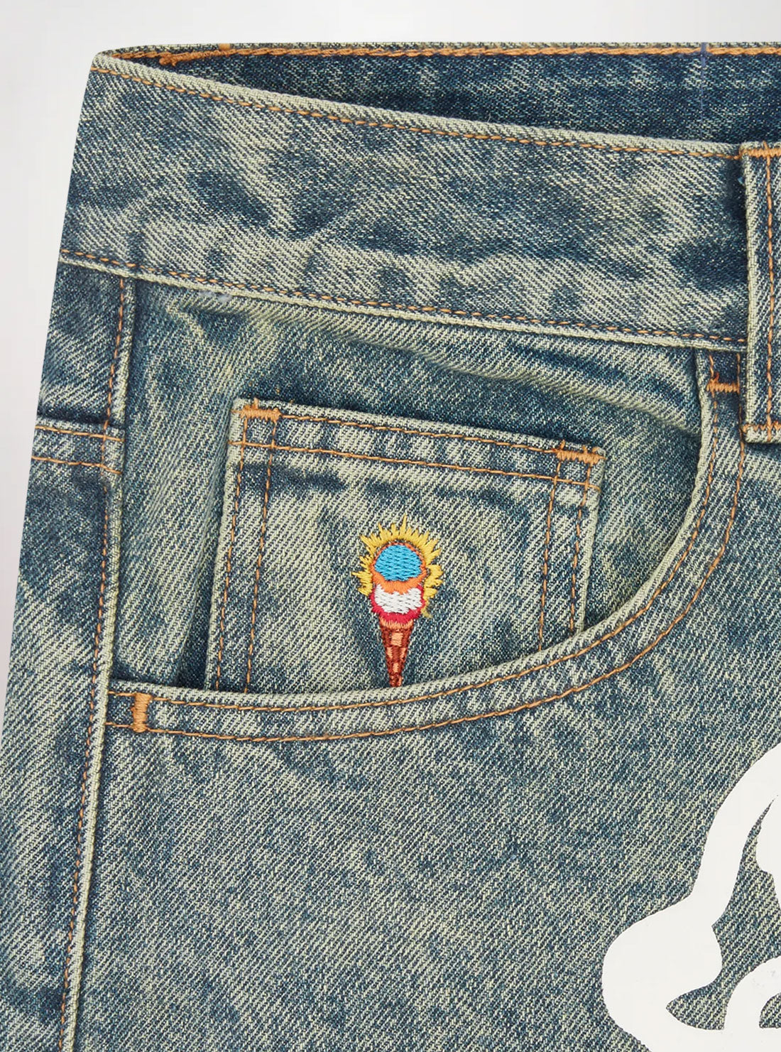 Pantalón Denim Triple Scoop Vintage de ICECREAM